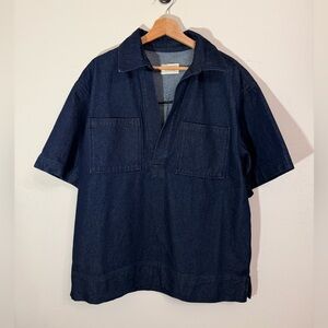 DISSH Denim Oversized Button Down Shirt